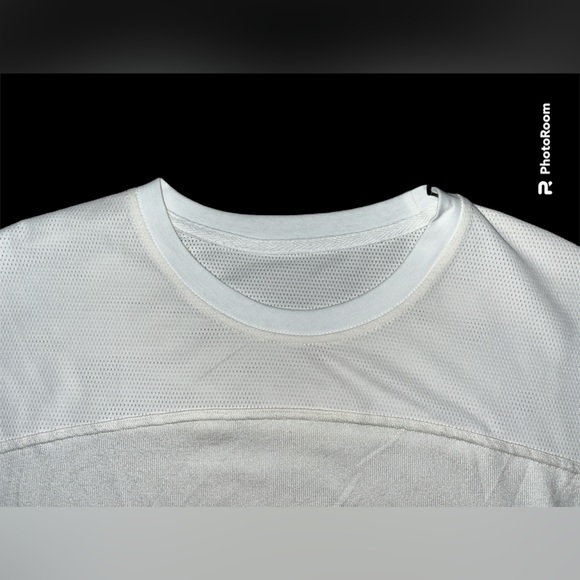 Cream Boyfriend Lounge Mesh T Shirt ZYIA medium NWT 2131 - Picture 7 of 14